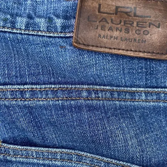 LRL Lauren Ralph Jeans Co. Jeans Classic Bootcut Womens Size 12 Med Blue Denim - Picture 5 of 7